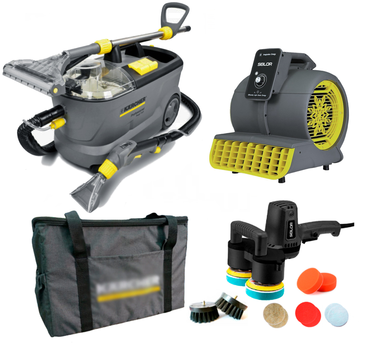 набор для химчистки с karcher puzzi 10