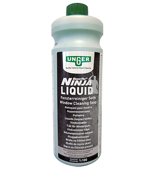 Фото Unger Liquid Ninja Высоконцентрированное моющее средство для стекол, 1 л (1:100) для клининга SEILOR