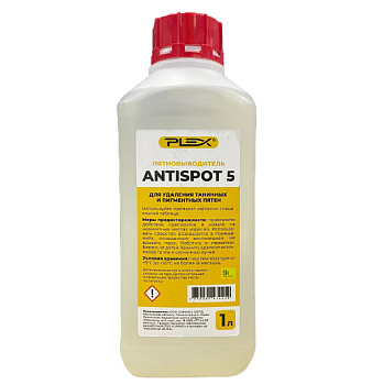 Фото Plex Antispot 5 Пятновыводитель для удаления танинных и пигментных пятен, 1 л для клининга SEILOR