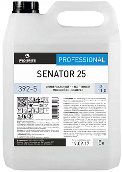 Фото Универсальный низкопенный моющий концентрат Senator 25, 5 л для клининга SEILOR