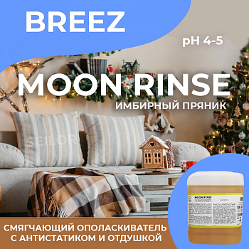 Фото Смягчающий ополаскиватель с антистатическим эффектом MOON RINSE Breez, 5 л для клининга SEILOR